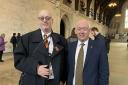 MP lobbyist Lee Stay and Caerphilly MP Wayne David were at the House of Commons, where Mr David presented a petition regarded the Infected Blood Inquiry's compensation schedule
