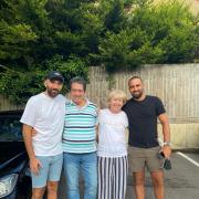 Jayne and Bassam Fallas with sons Dimitri and Michael (Picture: Fallas family)