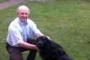 THANK YOU: David with his border collie, Jack.