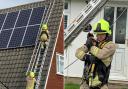 Cat-astrophe avoided after firefighters rescue animal trapped under solar panel