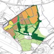 A map showing the layout of the proposed business park at Model Farm. Picture: RPS Group