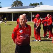 Peter Docherty represented Penarth as part of the Wales team at the Over 60s Cricket World Cup