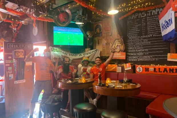Penarthian assembled 'Welsh army' of football fans in Amsterdam for weekends match
