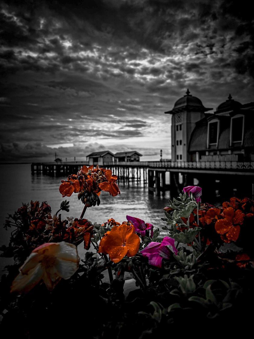 A moody image of Penarth Pier by Sameer Gangoli