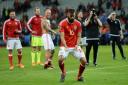 CELEBRATION: Joe Ledley is aiming to have a promotion jig with Newport County