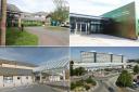 Barry Hospital, University Hospital Llandough, St David's Hospital, and University Hospital of Wales
