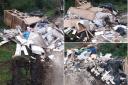 The fly-tipped waste left at Wrinstone Lane in Wenvoe (Picture: Vale of Glamorgan Council)