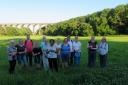 SMILES: The group by Porthkerry Viaduct