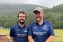 BON VOYAGE: Ian and Olly Coughtrey played together for the final time as Dinas Powys Seconds travelled to Abercarn
