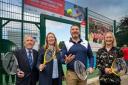 The opening of the tennis courts at Romilly Park in Barry after the recent renovation works. Picture: Vale of Glamorgan Council.