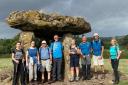 Walkers at St Lythans chamber