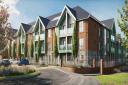 An artist's impression of the extra care building on Myrtle Close.