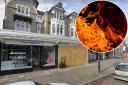A 15-year-old boy is not allowed to enter Penarth town centre after he allegedly set fire to a shop