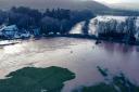 Camera Club member Nathan Edwards sent in this view from above of the flooding in Abergavenny.