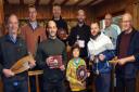 Pierro Ruta (centre yellow top) was one of the stars as Sully Sailing Club awarded the trophies for the 2022 season