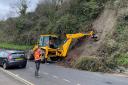 A landslide occurred in Penarth yesterday