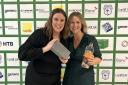 Emily Davies (left) with the award for Key Home Staging