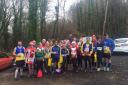 FESTIVE: Penarth runners after the annual Pudding Run
