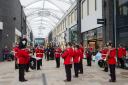 The Band of the Prince of Wales Division play at the Gwent Poppy Appeal Launch