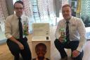 Chris Padfield and James Morris of Specsavers in Blackwood