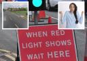 Traffic lights, stuck on red, caused one couple to travel 700 yards in almost an hour...