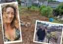 A woman has told how her sanctuary is gone after man builds allotment on a disused basketball court