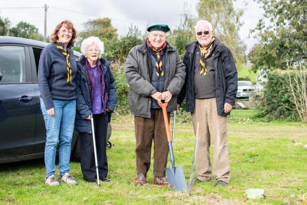 Penarth Times: People of all ages got involved in the tree planting 