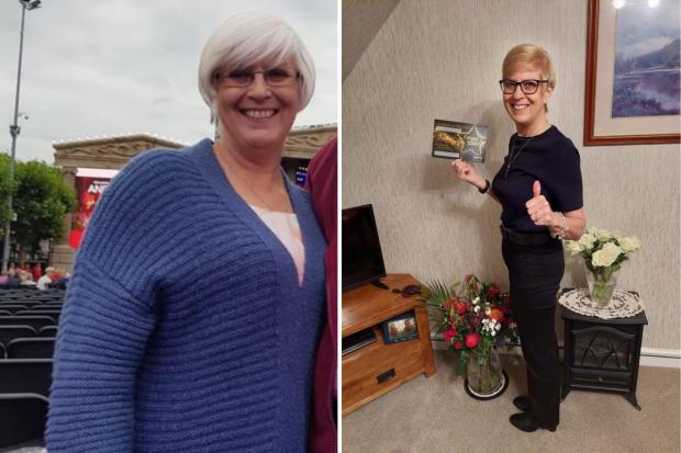 Penarth Times: Carol Whiteley before and after Slimming World