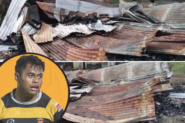 Viliame Kotobaluva's (picture: Newport RFC)  family home was destroyed in the fire