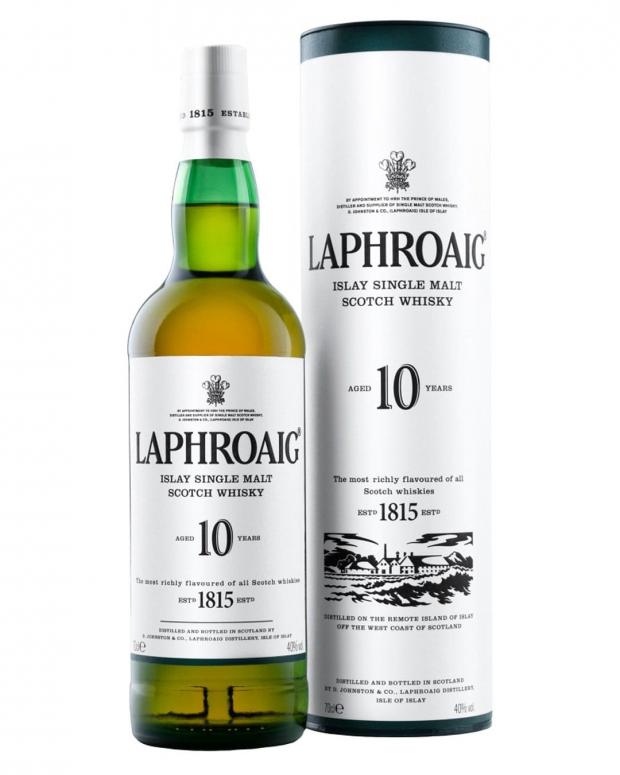 Penarth Times: Laphroaig 10-Year-Old Malt Whisky - Islay. Credit: The Bottle Club