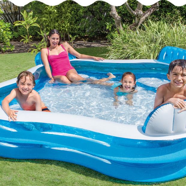 Penarth Times: The Four-Seater Family Paddling Pool is suitable for children and adults. Picture: The Range