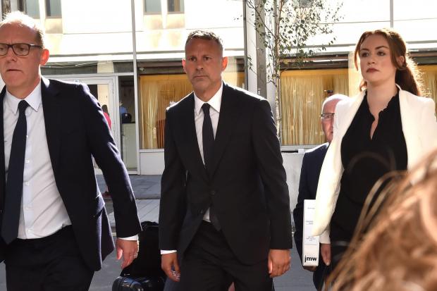 Ryan Giggs arrives in court. Picture: PA