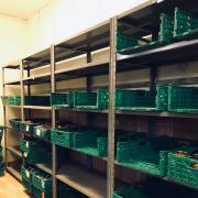 The Vale Foodbank's empty shelves