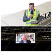 Prince Charles gave a speech at the ceremony via video link, as did Jamie Roberts