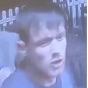 South Wales Police would like to speak to this man about an attack that happened at the Cross Keys Inn in Dinas Powys
