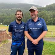 BON VOYAGE: Ian and Olly Coughtrey played together for the final time as Dinas Powys Seconds travelled to Abercarn