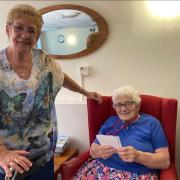 Care home residents 'very happy' to meet pen pal of two years