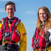 Tom and Liv Quinn Penarth RNLI volunteers will feature on the series