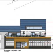Plans show what the restaurant which has been proposed for the former Blockbusters store in Penarth could look like. Pic: Nigel Arnold. Free for LDRS partners