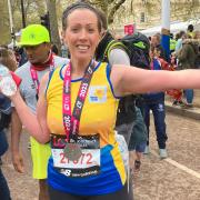 Penarth nurse Fiona Bourge ran the London Marathon for a hospice in the town