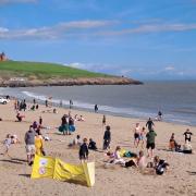 Whitmore Bay beach was red flagged at the weekend