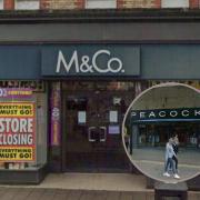 Peacocks will replace M&Co on Windsor Road in October 2023