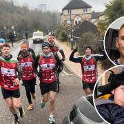 Kevin Sinfield was running to raise money for MND support