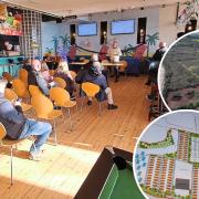 A businessman hosted a public meeting over is holiday camp ambitions