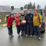 Craig Maxwell and friends on his Wales coastal path journey
