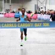 Omar Ahmed was first across the finish line at the 2023 Brecon Carreg Cardiff Bay 10K