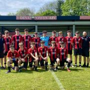 Dinas Powys U16s Ravens won the league and cup