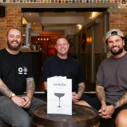 Expansion - Jordan Jiggins, Lee Bacon and Jack Barwick (pictured left to right) were thrilled to open The Taproom in Leigh on Sunday, September 27.