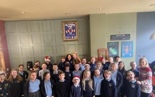 Pupils from Cogan Primary School brought Christmas joy to Coffee 1