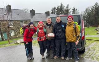 Craig Maxwell and friends on his Wales coastal path journey